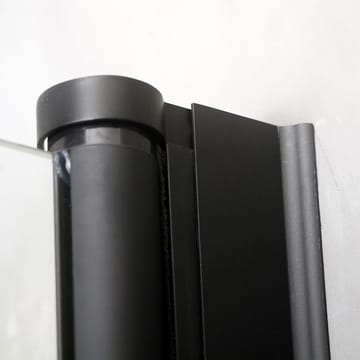 Brusedør Mångsidig 45° Dør Klart Glas Sort 800 - Transparent - Hus & renovering - Køkken & bad - Badeværelse - Bruser