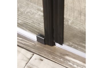 Bathlife Mangsidigt Brusehjørne Lige Væg | Lige dør sort - Sort|Gennemsigtig - Hus & renovering - Køkken & bad - Badeværelse - Bruser