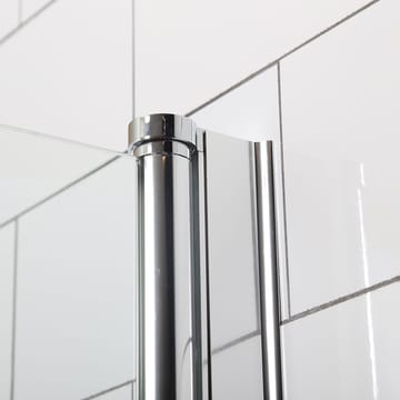 Bathlife Mångsidig Brusedør 45° Dør 70x70 cm - Sølv/Klart Glas - Hus & renovering - Køkken & bad - Badeværelse - Bruser