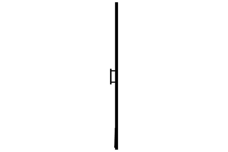 Brusedør 81x195 cm Matteret Hærdet Glas Sort - Hus & renovering - Køkken & bad - Badeværelse - Bruser
