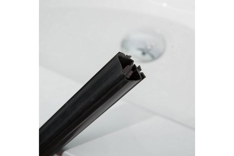 Brusedør Bathlife Profile Lige 100 dør sort - Sort - Hus & renovering - Køkken & bad - Badeværelse - Bruser