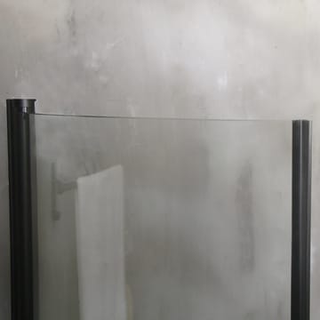 Brusedør Mångsidig 45° Dør Klart Glas Sort 700 - Glas|Sort - Hus & renovering - Køkken & bad - Badeværelse - Bruser
