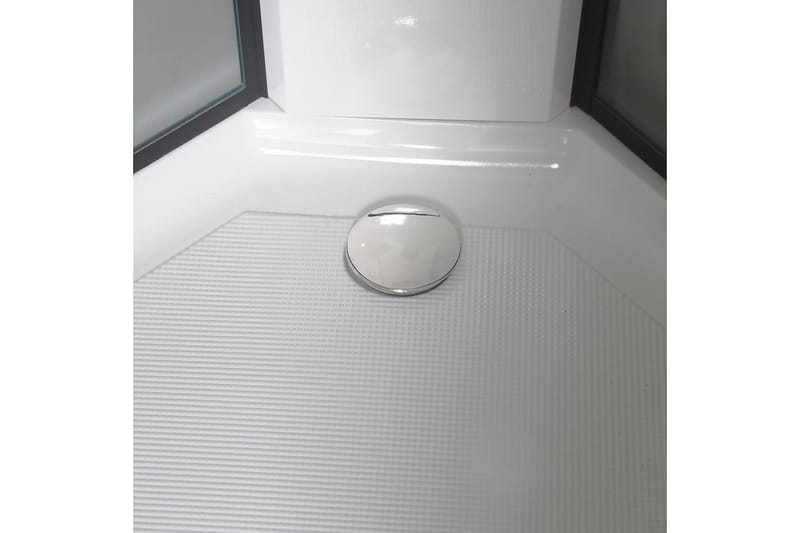Bathlife Betrakta Brusekabine 80x80 cm - Sort/Hvid - Brusekabiner