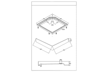 Duschkabin Bathlife Vit - Hus & renovering - Køkken & bad - Badeværelse - Bruser - Brusekabiner