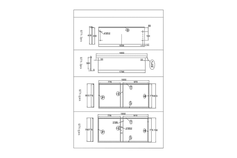 Duschkabin Bathlife Vit - Hus & renovering - Køkken & bad - Badeværelse - Bruser - Brusekabiner