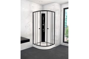 Gullebo Brusekabine 200 cm - Sort/Hvid - Hus & renovering - Køkken & bad - Badeværelse - Bruser