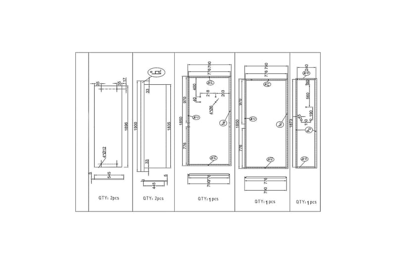 Ideal Brusekabine 90x90 cm Elegant - Hvid - Hus & renovering - Køkken & bad - Badeværelse - Bruser