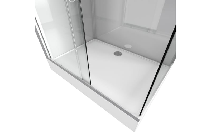 Rya Brusekabine 110x80 cm - Sølv - Hus & renovering - Køkken & bad - Badeværelse - Bruser