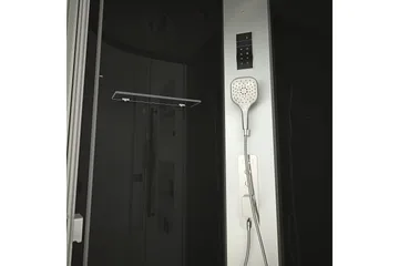 Stridesberg Brusekabine 90 cm Rund - Sort/Sølv - Hus & renovering - Køkken & bad - Badeværelse - Bruser - Brusekabiner