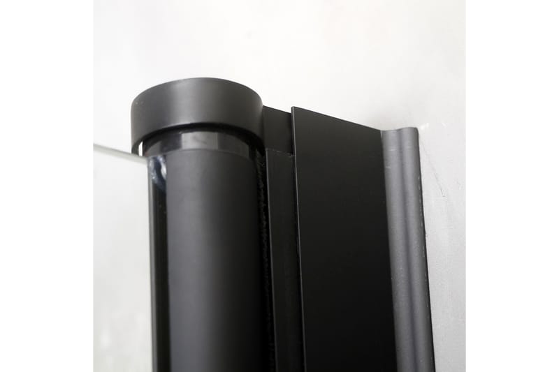 Bathlife Mångsidig Brusehjørne Rund Dør 45° 80x80 cm - Sort/Transparent - Hus & renovering - Køkken & bad - Badeværelse - Bruser