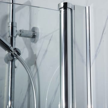 Bathlife Vikbar Brusehjørne 900 mm - Hus & renovering - Køkken & bad - Badeværelse - Bruser - Brusevægge