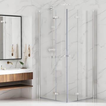 Bathlife Vikbar Brusehjørne 900 mm - Hus & renovering - Køkken & bad - Badeværelse - Bruser - Brusevægge