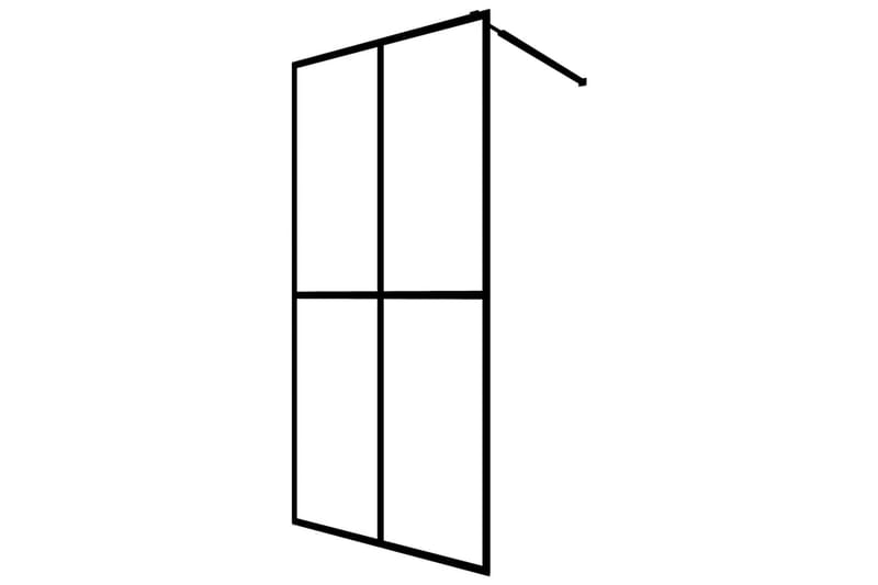 bruseafskærmning 80 x 195 cm hærdet glas - Hvid - Hus & renovering - Køkken & bad - Badeværelse - Bruser