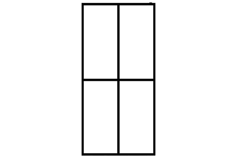 bruseafskærmning 80 x 195 cm hærdet glas - Hvid - Hus & renovering - Køkken & bad - Badeværelse - Bruser