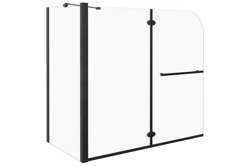 Brusekabine Med Foldedør Esg 120x68x130 cm Sort - Hus & renovering - Køkken & bad - Badeværelse - Bruser
