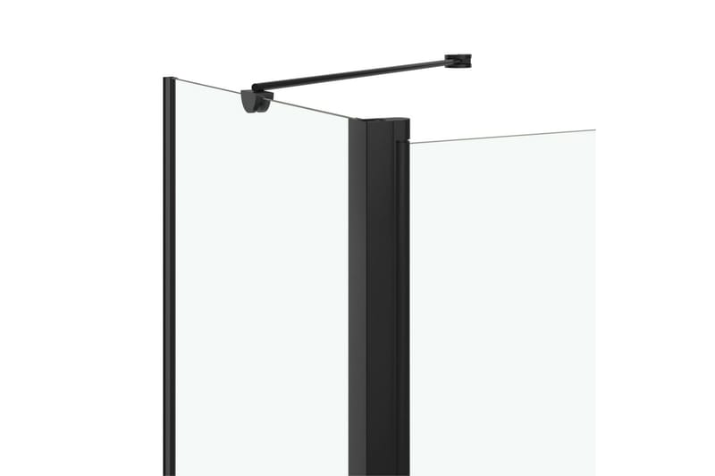 Brusekabine Med Foldedør Esg 120x68x130 cm Sort - Hus & renovering - Køkken & bad - Badeværelse - Bruser