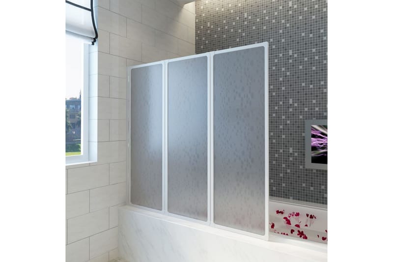 Bruser Badekar væg skærmbillede 141x132 cm 3 Paneler - Brusevægge