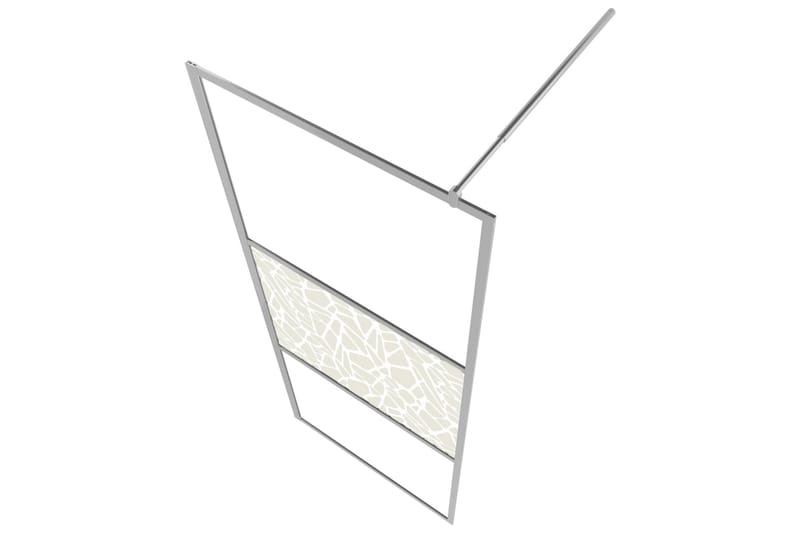 Brusevæg Esg-Glas Med Stendesign 115x195 cm - Hus & renovering - Køkken & bad - Badeværelse - Bruser