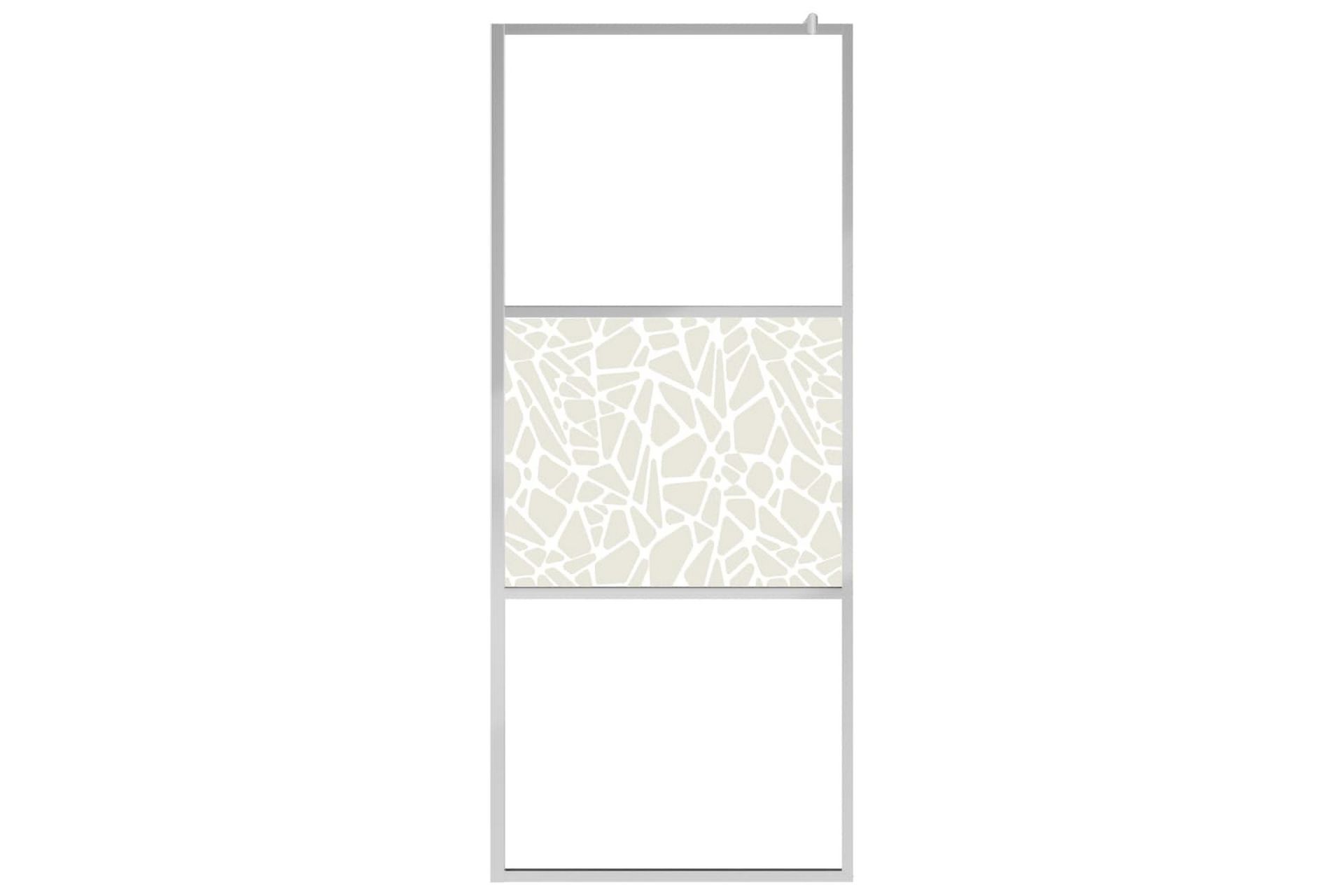 Brusevæg Esg-Glas Med Stendesign 90x195 cm - Hus & renovering - Køkken & bad - Badeværelse - Bruser