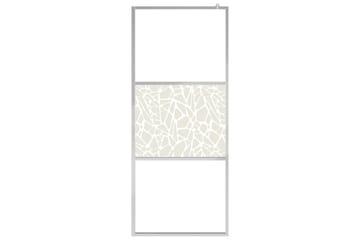 Brusevæg Esg-Glas Med Stendesign 90x195 cm - Hus & renovering - Køkken & bad - Badeværelse - Bruser
