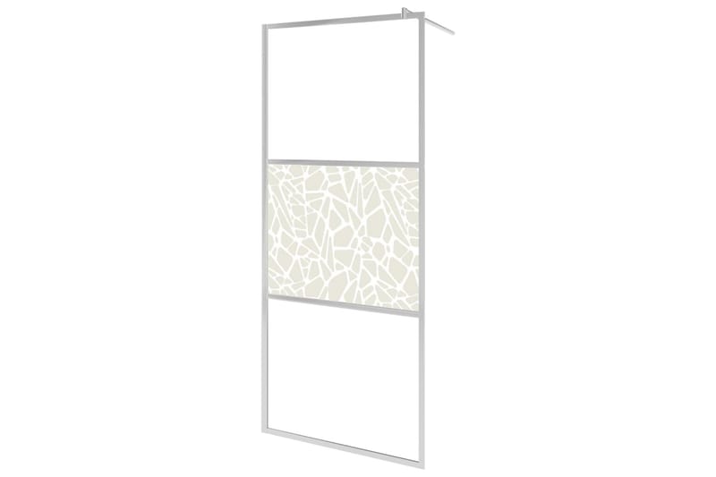 Brusevæg Esg-Glas Med Stendesign 90x195 cm - Brusevægge