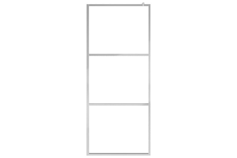 Brusevæg Med Klart Esg-Glas 80x195 cm - Hus & renovering - Køkken & bad - Badeværelse - Bruser