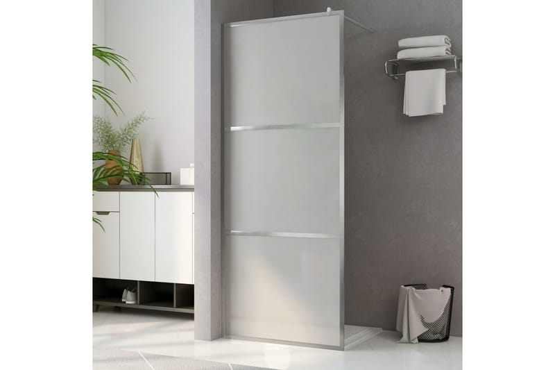 Brusevæg Med Matteret Esg-Glas 80x195 cm - Hus & renovering - Køkken & bad - Badeværelse - Bruser