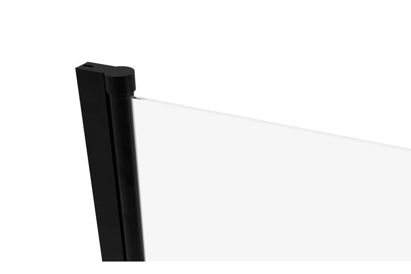 Dusserud Brusevæg 140 cm - Sort - Hus & renovering - Køkken & bad - Badeværelse - Bruser - Brusevægge