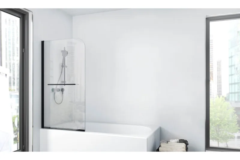 Dusserud Brusevæg 140 cm, Sort