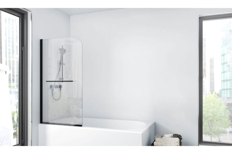 Dusserud Brusevæg 140 cm, Sort