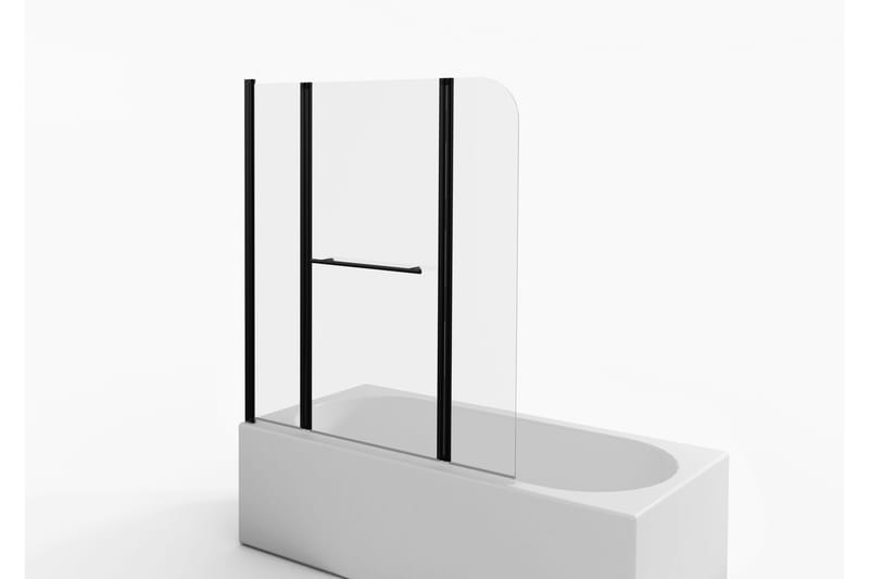 Dusserud Brusevæg 140 cm - Sort - Hus & renovering - Køkken & bad - Badeværelse - Bruser - Brusevægge