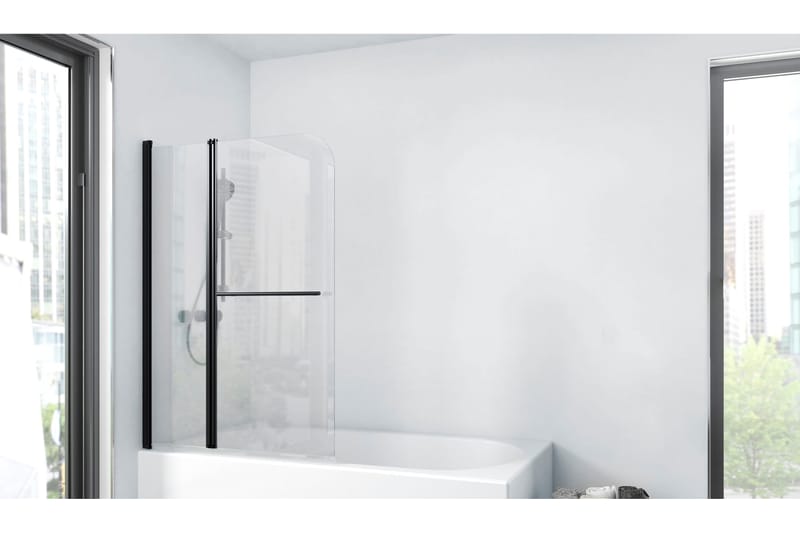 Dusserud Brusevæg 140 cm, Sort