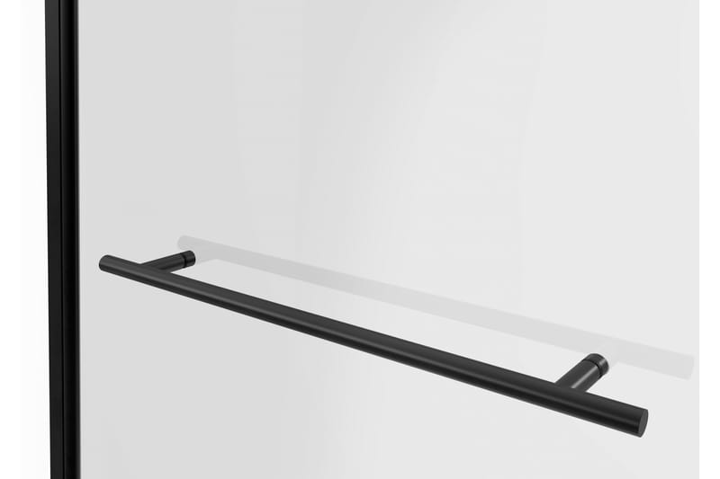 Dusserud Brusevæg 140 cm - Sort - Hus & renovering - Køkken & bad - Badeværelse - Bruser - Brusevægge