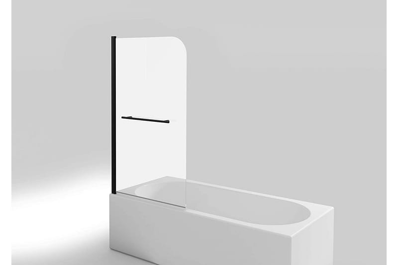 Dusserud Brusevæg 140 cm - Sort - Hus & renovering - Køkken & bad - Badeværelse - Bruser - Brusevægge