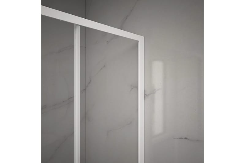 Gullebo Brusevæg 120x200 cm - Hvid - Hus & renovering - Køkken & bad - Badeværelse - Bruser - Brusevægge