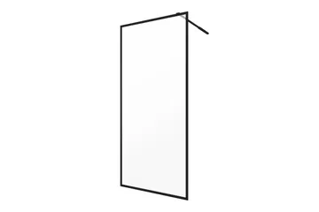 Gullebo Brusevæg 70x200 cm - Sort - Hus & renovering - Køkken & bad - Badeværelse - Bruser - Brusevægge