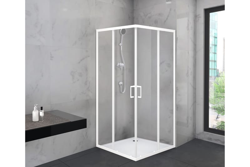 Gullebo Brusevæg 90x200 cm - Hvid - Hus & renovering - Køkken & bad - Badeværelse - Bruser