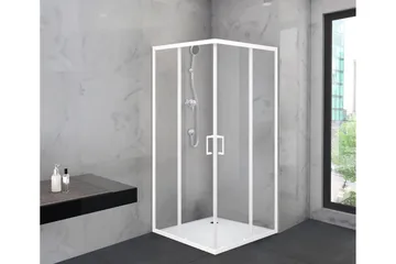 Gullebo Brusevæg 90x200 cm - Hvid - Hus & renovering - Køkken & bad - Badeværelse - Bruser - Brusevægge