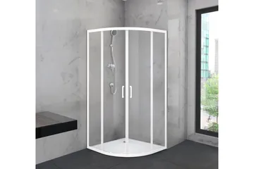 Gullebo Brusevæg 90x200 cm - Hvid - Hus & renovering - Køkken & bad - Badeværelse - Bruser - Brusevægge
