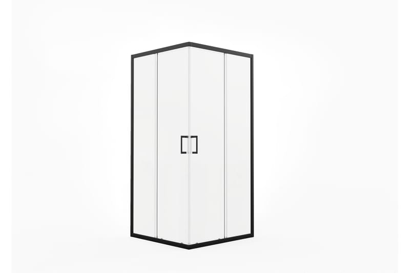 Gullebo Glasvæg 200 cm - Sort - Hus & renovering - Køkken & bad - Badeværelse - Bruser