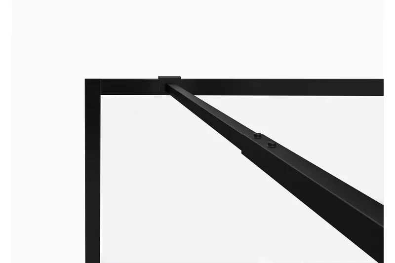 Gullebo Glasvæg 200 cm - Sort - Hus & renovering - Køkken & bad - Badeværelse - Bruser - Brusevægge