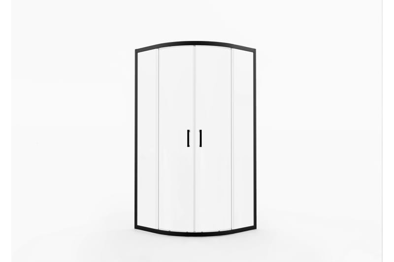 Gullebo Glasvæg 200 cm - Sort - Hus & renovering - Køkken & bad - Badeværelse - Bruser - Brusevægge