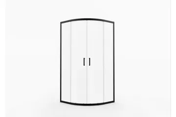 Gullebo Glasvæg 200 cm - Sort - Hus & renovering - Køkken & bad - Badeværelse - Bruser - Brusevægge