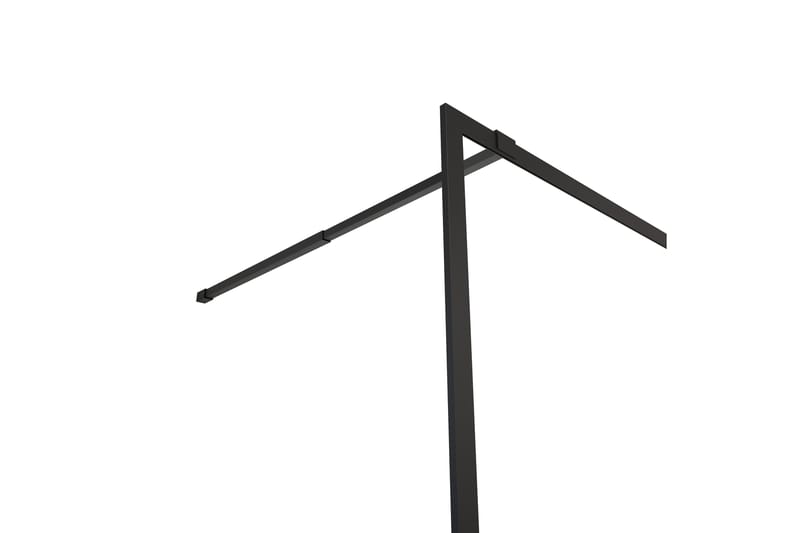 Gullebo Glasvæg 200 cm - Sort - Hus & renovering - Køkken & bad - Badeværelse - Bruser - Brusevægge
