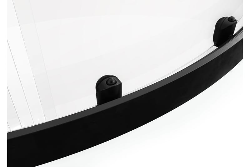 Gullebo Glasvæg 200 cm - Sort - Hus & renovering - Køkken & bad - Badeværelse - Bruser - Brusevægge