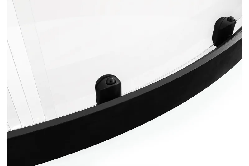 Gullebo Glasvæg 200 cm - Sort - Hus & renovering - Køkken & bad - Badeværelse - Bruser - Brusevægge