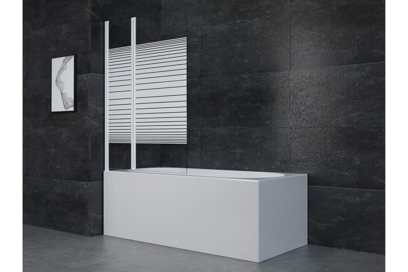 Knutby Brusevæg 100x140 cm - Hvid - Hus & renovering - Køkken & bad - Badeværelse - Bruser