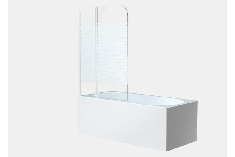 Knutby Brusevæg 100x140 cm - Hvid - Hus & renovering - Køkken & bad - Badeværelse - Bruser - Brusevægge