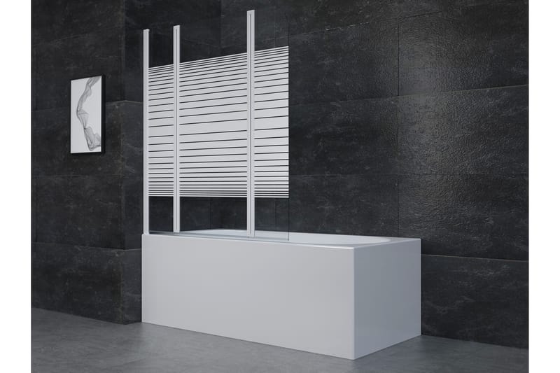 Knutby Brusevæg 125x140 cm - Hvid - Hus & renovering - Køkken & bad - Badeværelse - Bruser