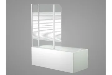 Knutby Brusevæg 125x140 cm - Hvid - Hus & renovering - Køkken & bad - Badeværelse - Bruser - Brusevægge